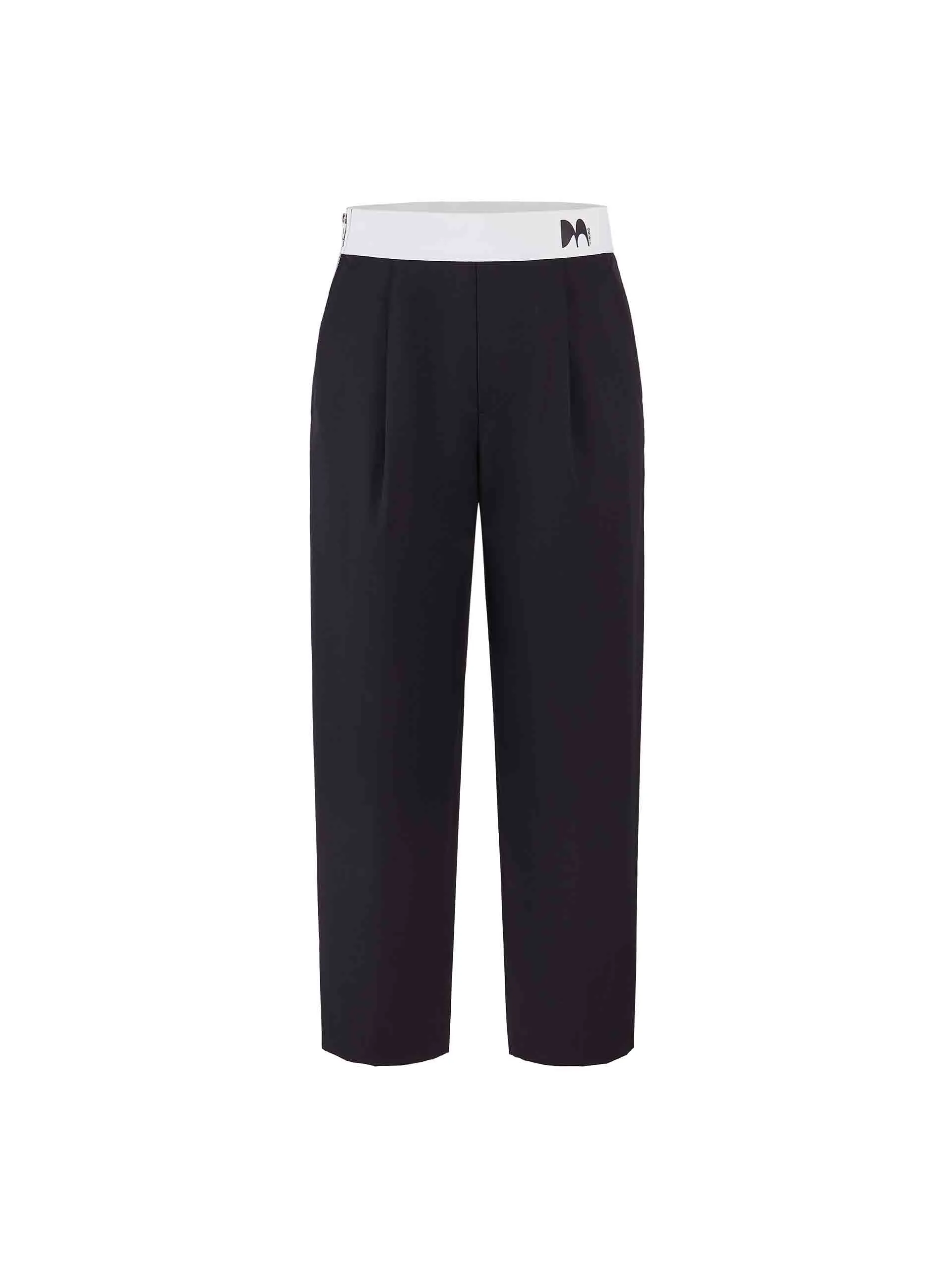 Contrasting Details Suit Pants