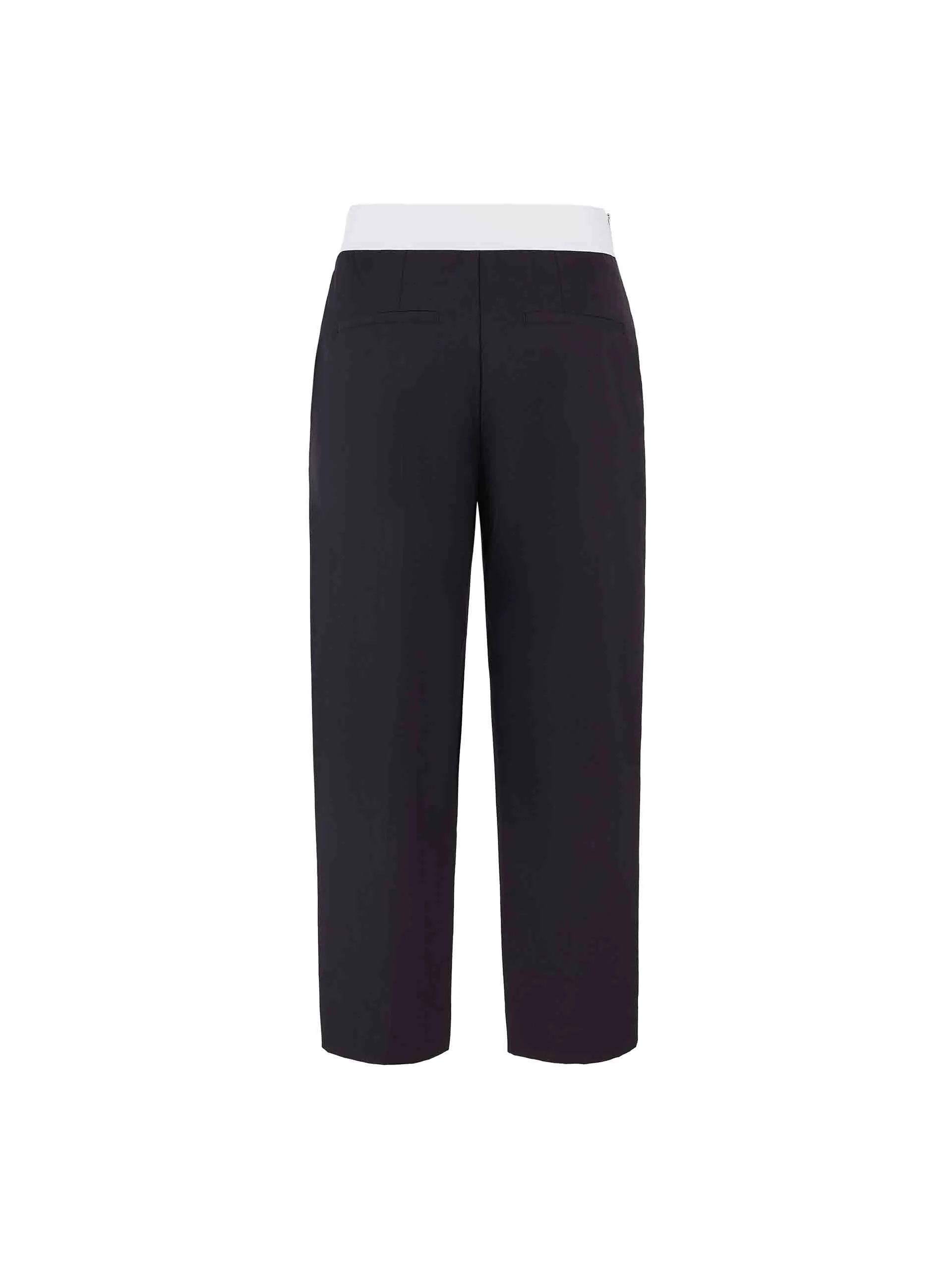 Contrasting Details Suit Pants