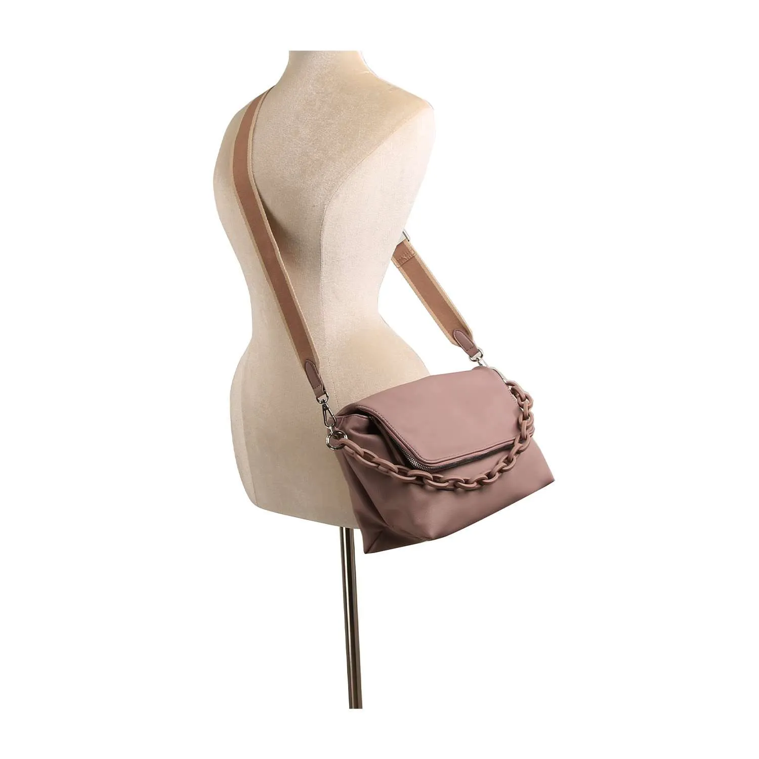 Courtney  Olive Chain Handle Shoulder Bag: Olive