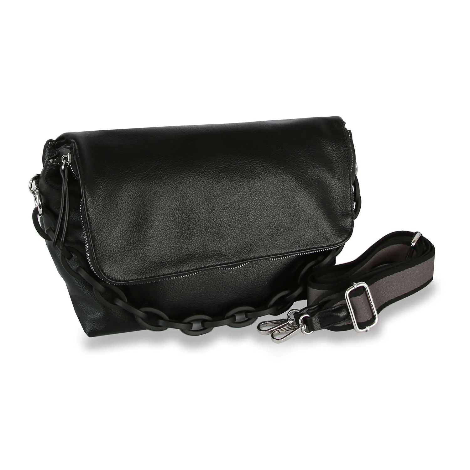 Courtney  Olive Chain Handle Shoulder Bag: Olive
