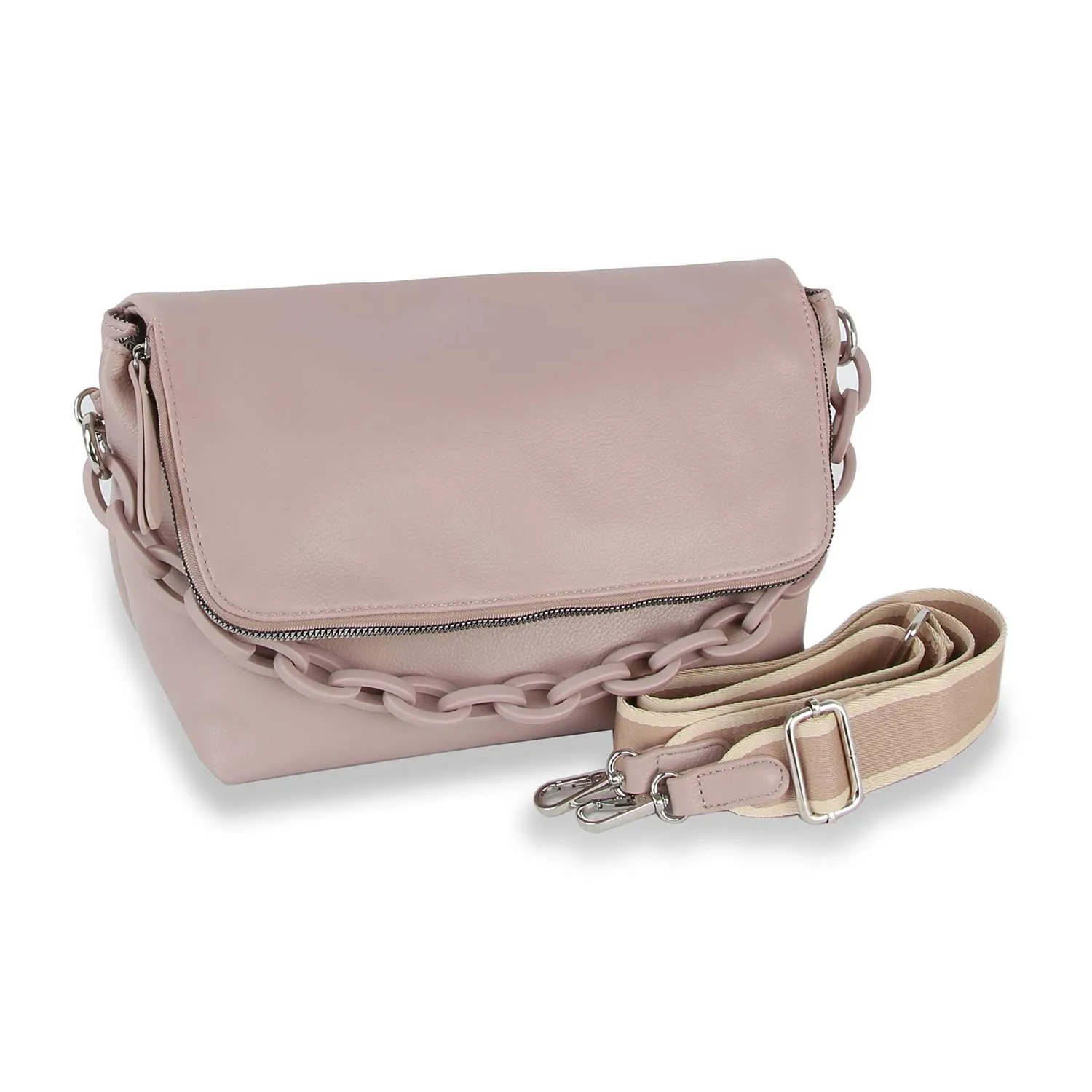 Courtney  Olive Chain Handle Shoulder Bag: Olive