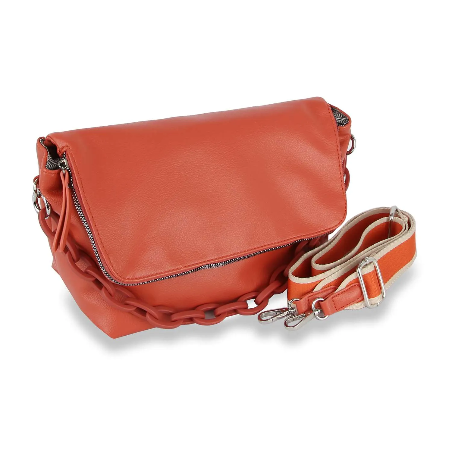 Courtney  Olive Chain Handle Shoulder Bag: Olive