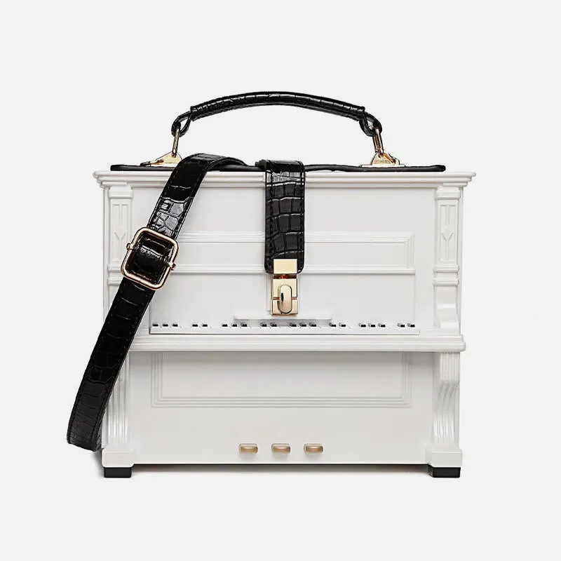 Creative Simulated Piano Purses Handbag Top Handle Satchel Crossbody Bag