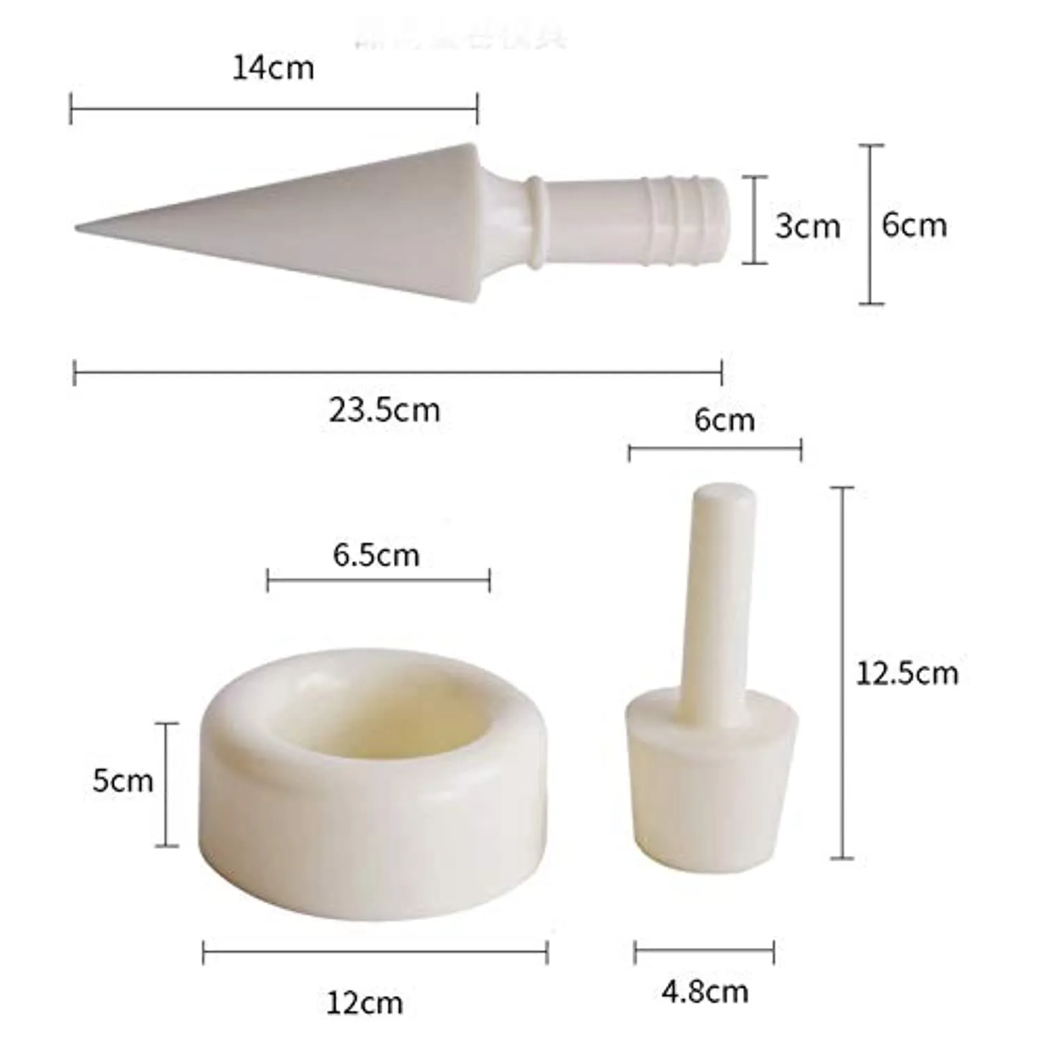 Crispy Waffle Cone Mold Kit Plastic Cream Horn Mold Cone Roller Egg Roll DIY Mold Kitchen Cooking Baking Decorating Accessory 3Pcs