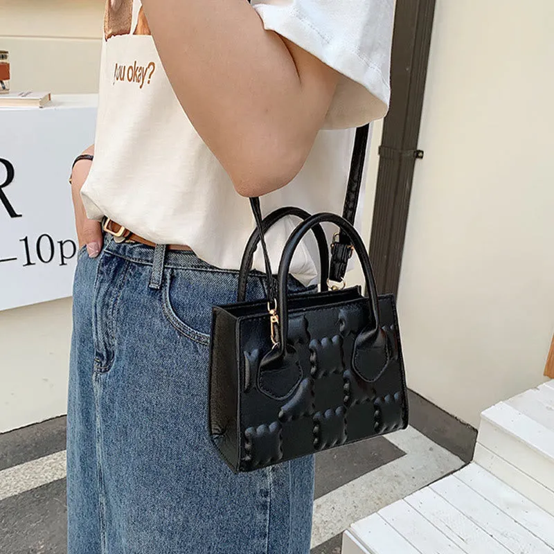 Crossbody Bag For Women Cookie Pattern Solid Color Daily Bag