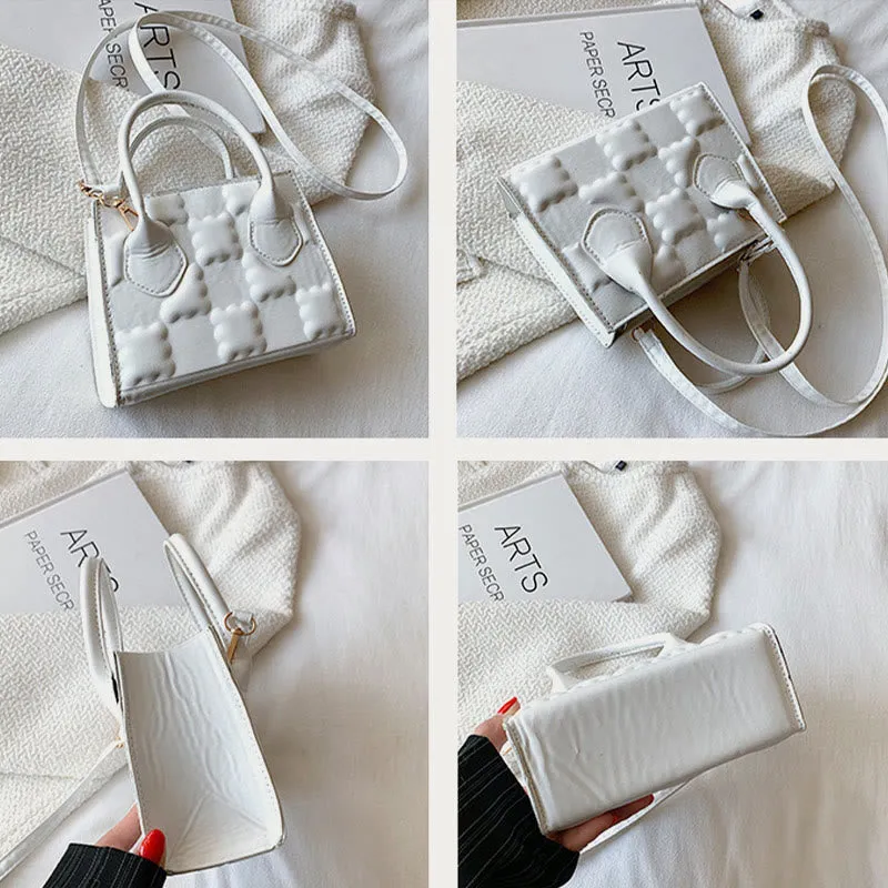 Crossbody Bag For Women Cookie Pattern Solid Color Daily Bag