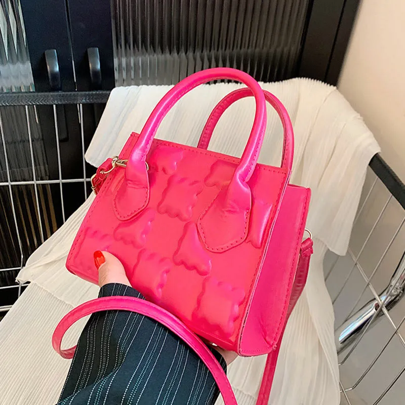 Crossbody Bag For Women Cookie Pattern Solid Color Daily Bag
