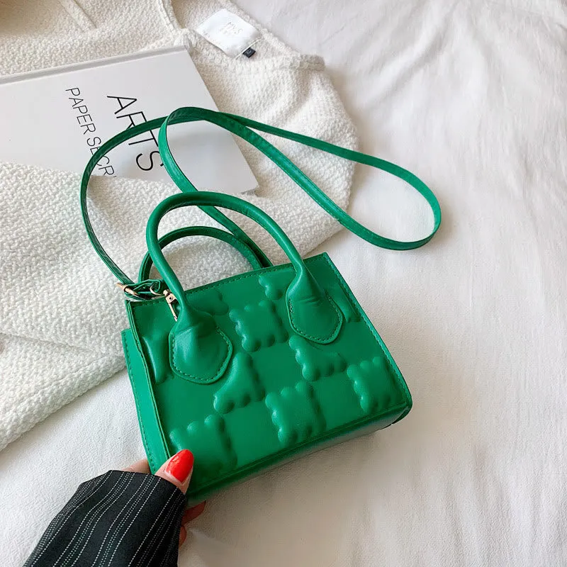 Crossbody Bag For Women Cookie Pattern Solid Color Daily Bag