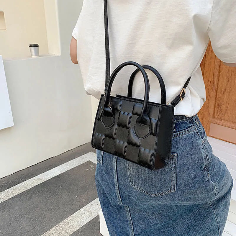 Crossbody Bag For Women Cookie Pattern Solid Color Daily Bag