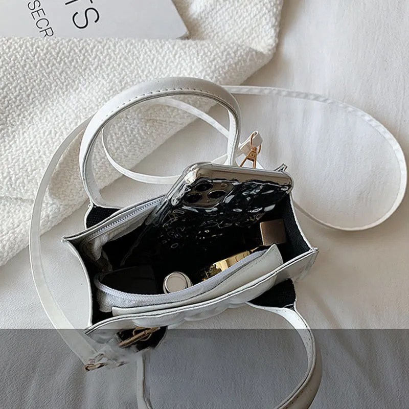 Crossbody Bag For Women Cookie Pattern Solid Color Daily Bag