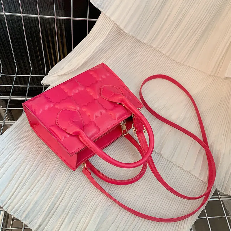 Crossbody Bag For Women Cookie Pattern Solid Color Daily Bag