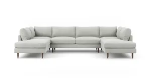 Crowd Pleaser U-Shaped Bumper Sectional  (105" x 139" x 105")