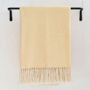 Daffodil Yellow Handwoven Cotton Throw