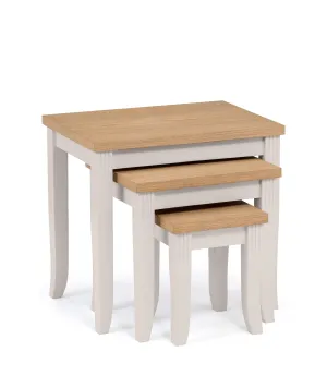 Davenport Oak/Elephant Grey Nest Of Tables