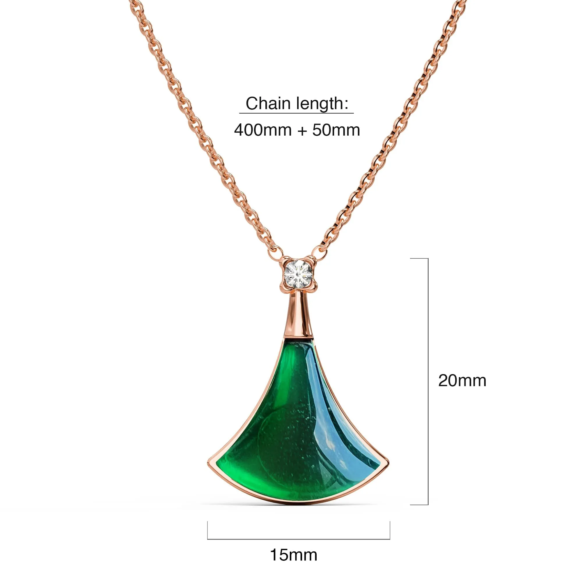 Diva's Dream Necklace in Rose Gold