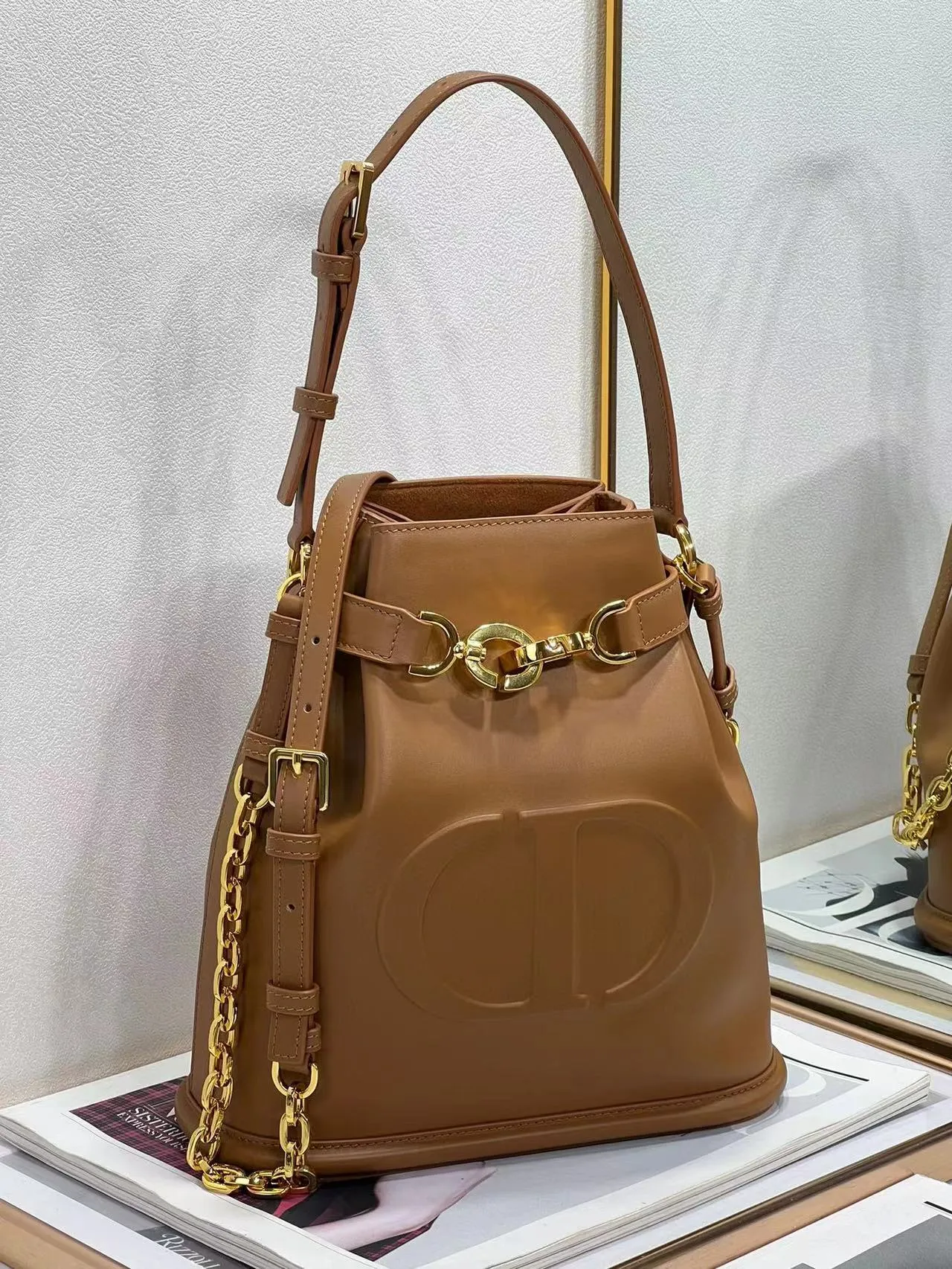 DR341 Medium C'est Dior Bag / 9.5 x 10 x 4 inches
