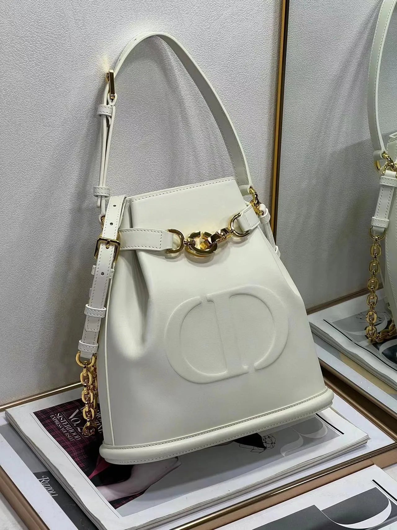 DR341 Medium C'est Dior Bag / 9.5 x 10 x 4 inches