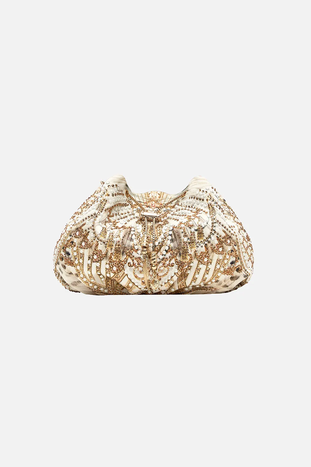 DRAWSTRING POUCH WITH CHAIN STRAP SOAR LIKE AN EAGLE