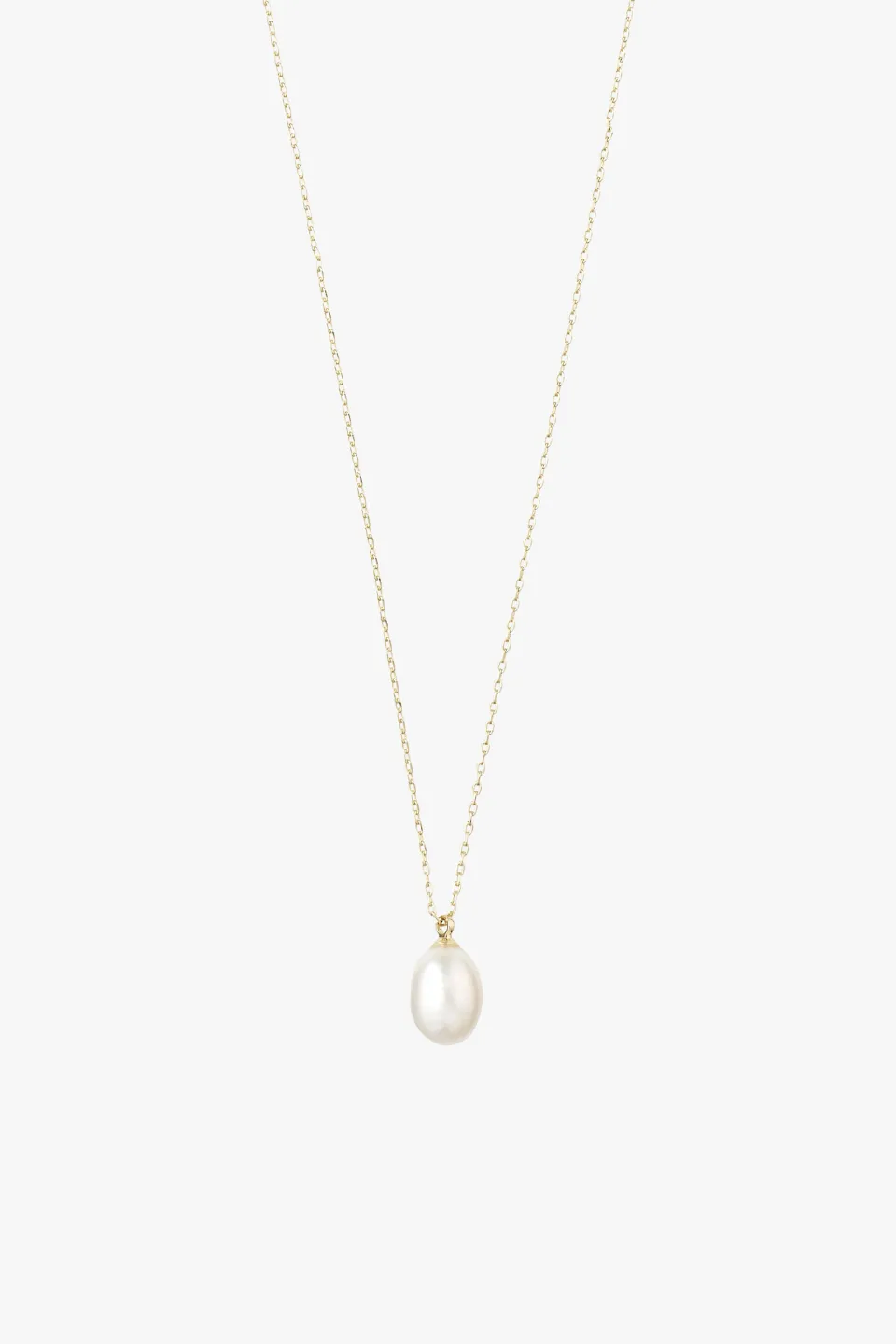 Eila Pi Gold Pearl Drop Necklace