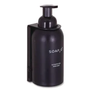 Elegantly Eco Glass Bottle For Foaming Hand Soap, Black