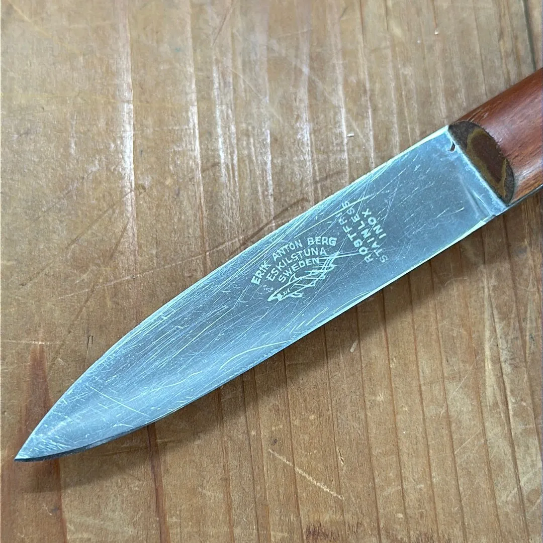 Erik Anton Berg 4" Utility Knife Stainless Sweden 1930s-60s?