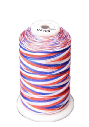 Exquisite Medley Variegated Thread - Patriotic 5000M V5106