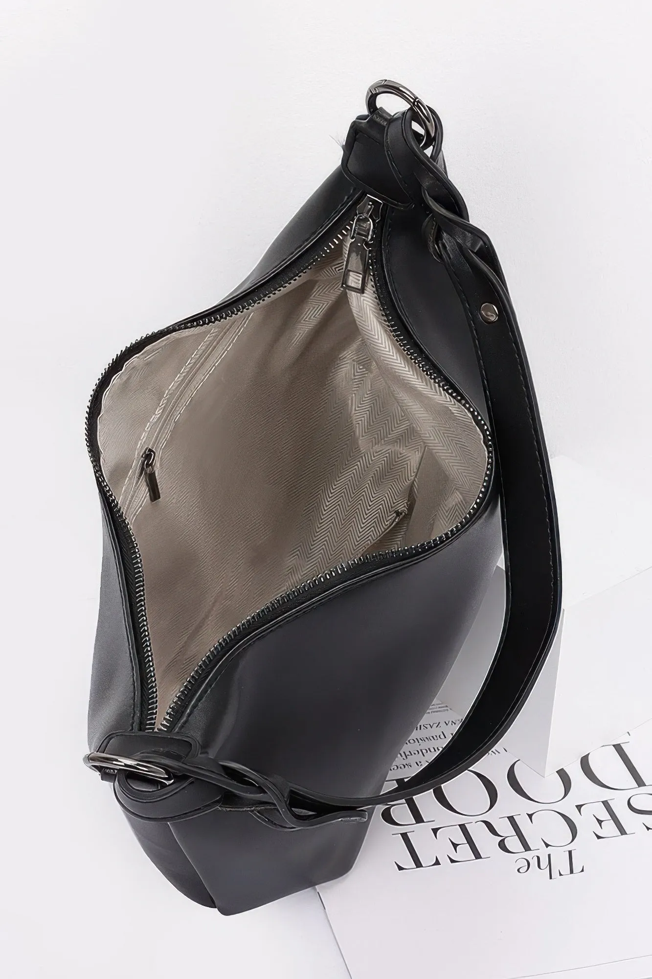 Faux Strap Shoulder Bag