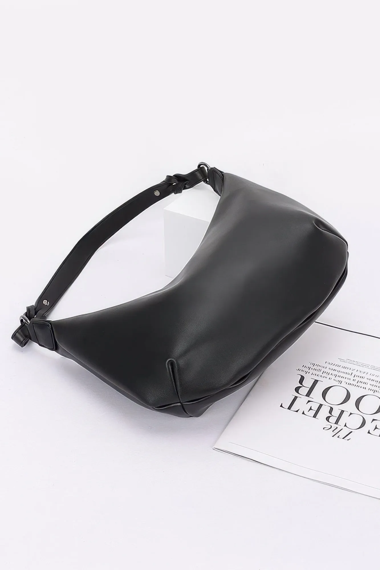 Faux Strap Shoulder Bag
