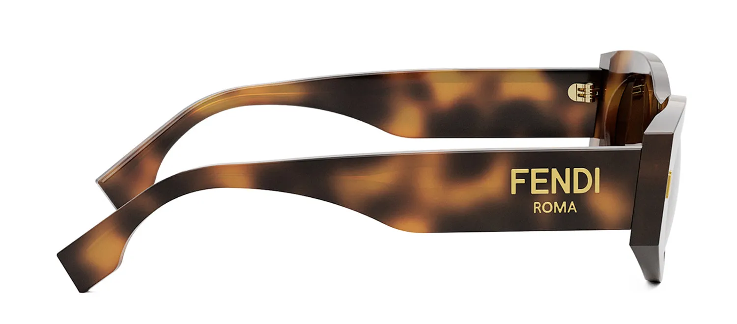 Fendi FE 40125 I 53E Oval Sunglasses
