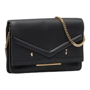 Fendi Leather Bag Bugs Wallet on Chain - '10s