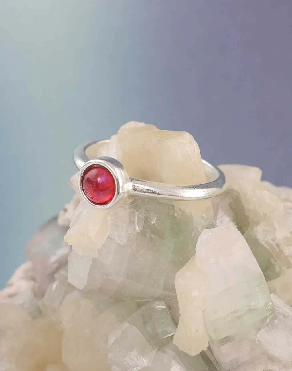 Fire Opal Ring, Size 8, (1pc)