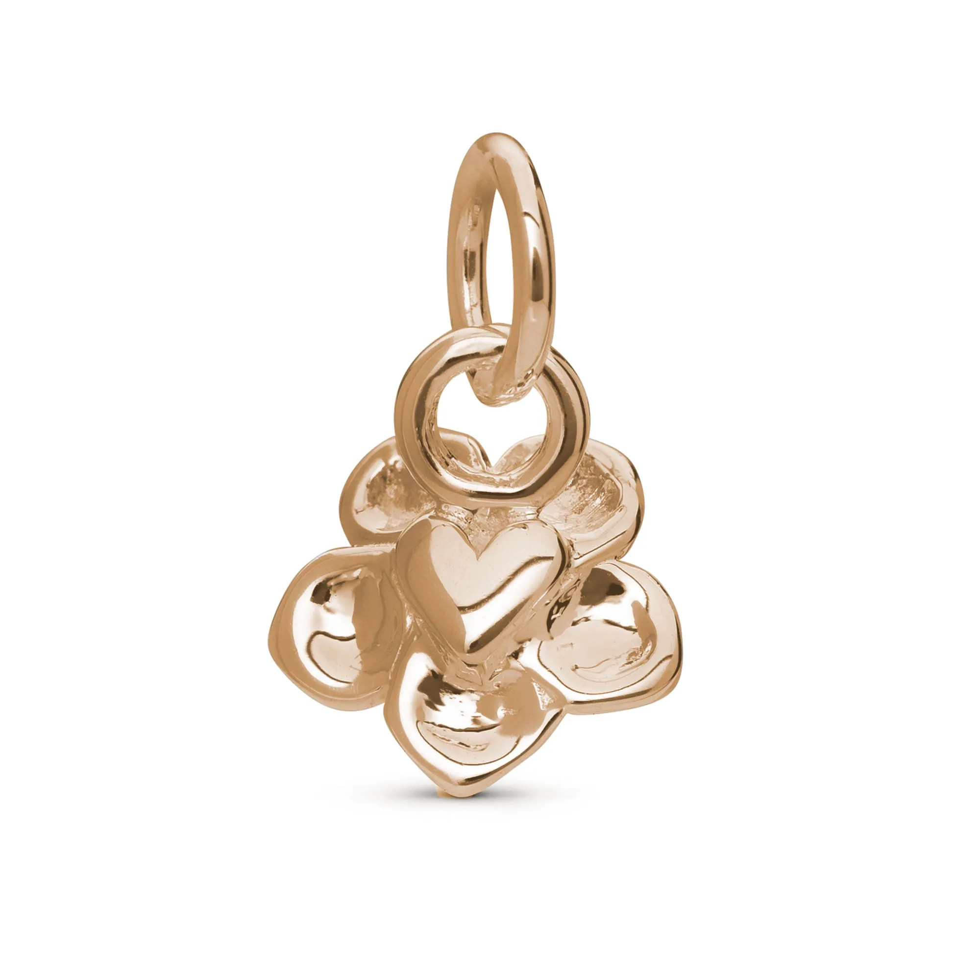 Forget-Me-Not Solid Rose Gold Necklace