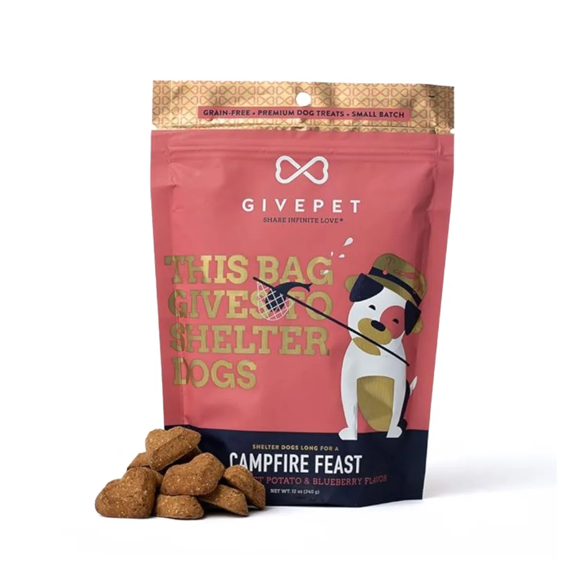 GivePet Sweet Potato & Salmon Dry Dog Treats 9.5 lb
