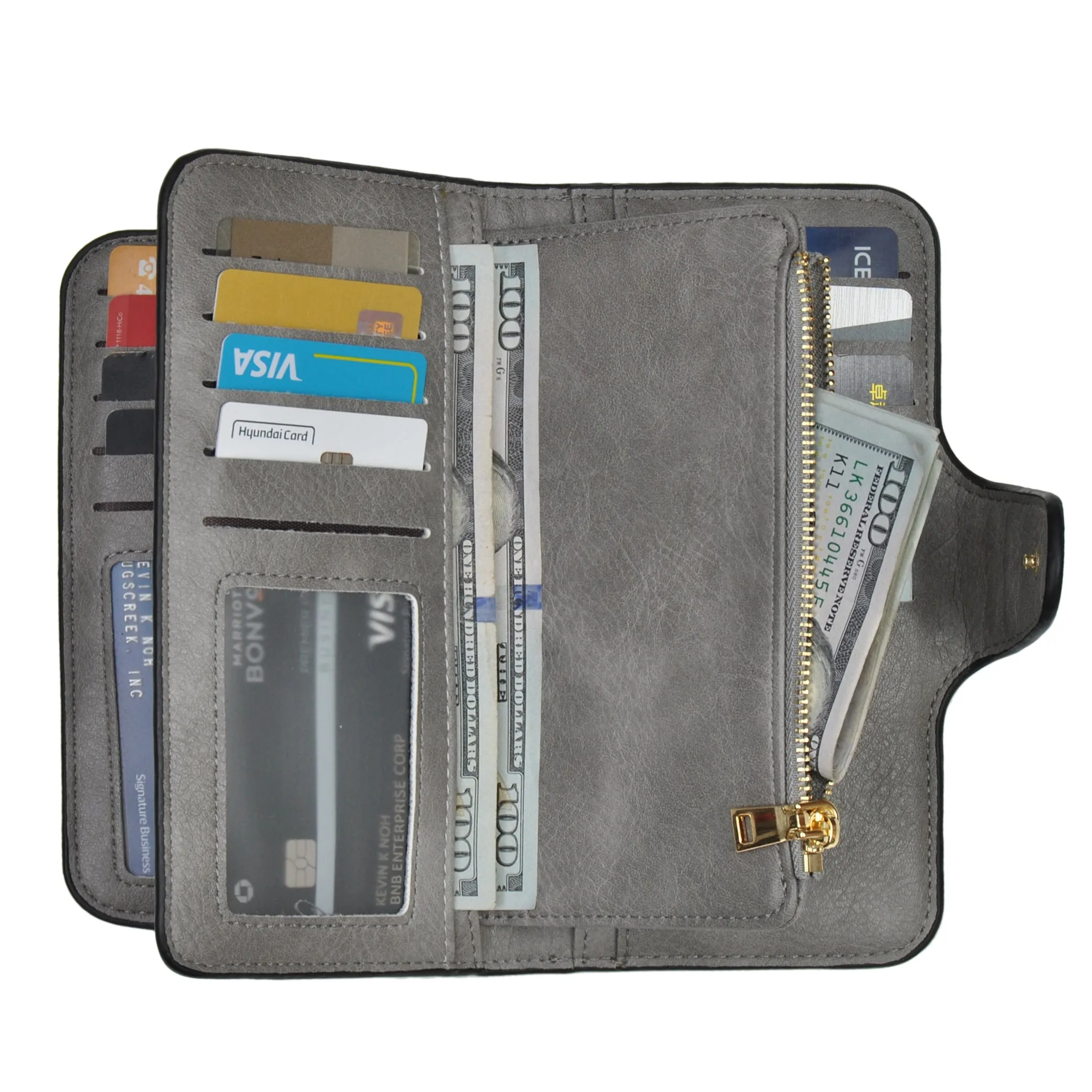 Gray NGIL Trifold Wallet
