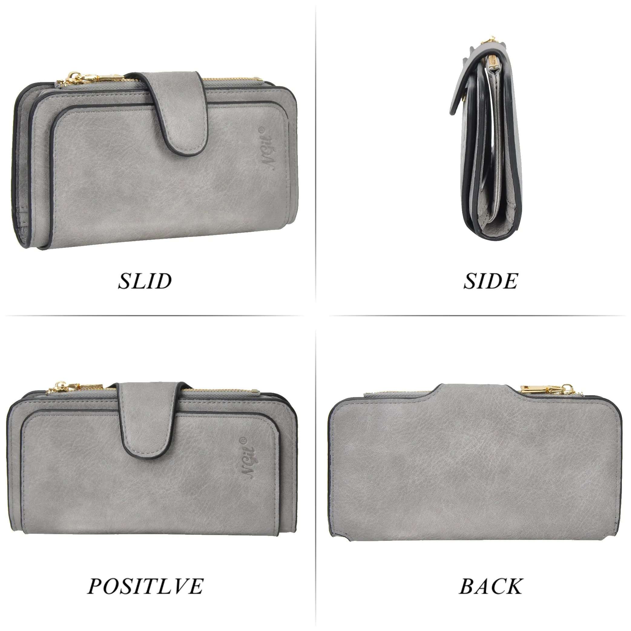 Gray NGIL Trifold Wallet