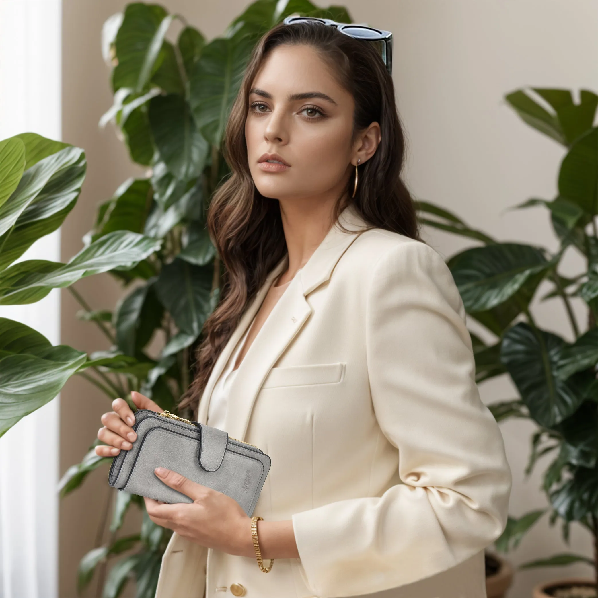 Gray NGIL Trifold Wallet