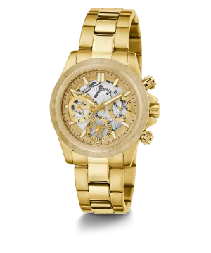 GUESS Ladies Gold Tone 2-Tone Analog Watch