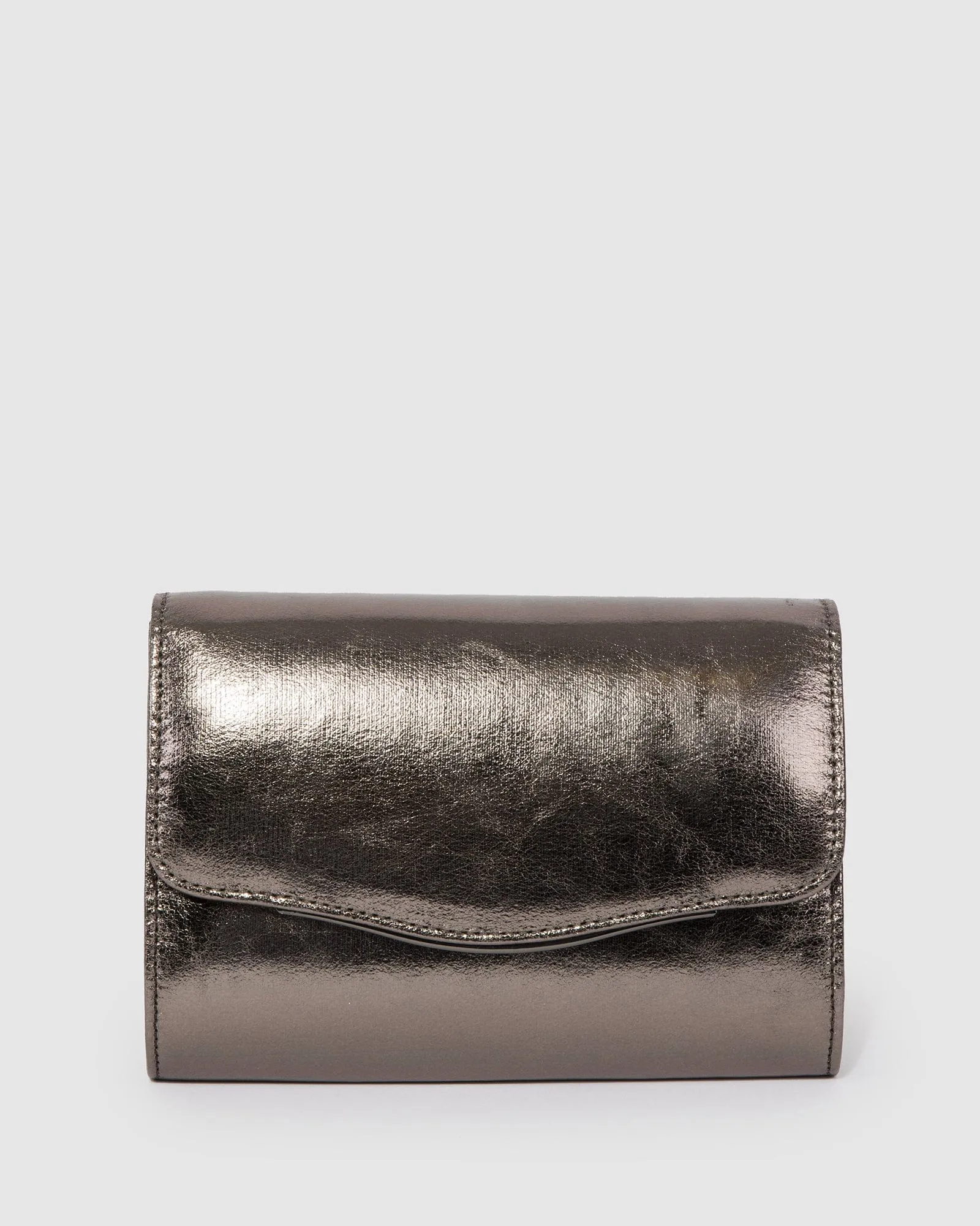 Gunmetal Adele Evening Clutch Bag