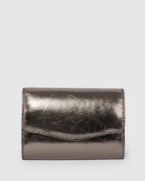 Gunmetal Adele Evening Clutch Bag