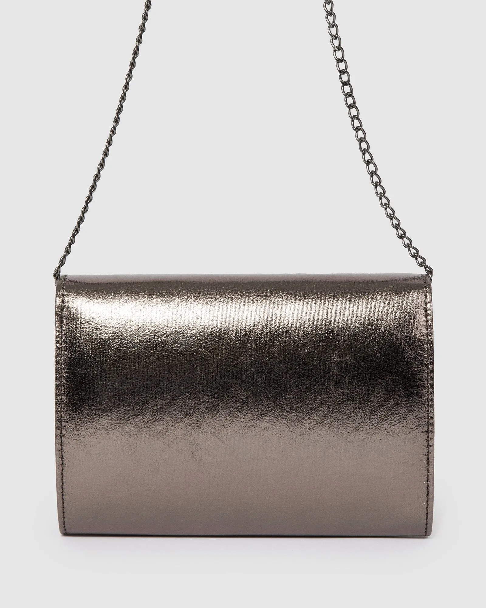 Gunmetal Adele Evening Clutch Bag
