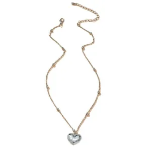 Heart-shaped Peach Necklace - Vienna Verve Collection by Planderful
