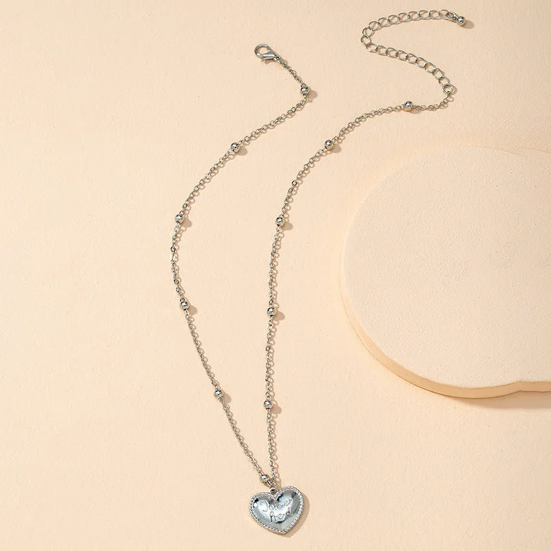 Heart-shaped Peach Necklace - Vienna Verve Collection by Planderful