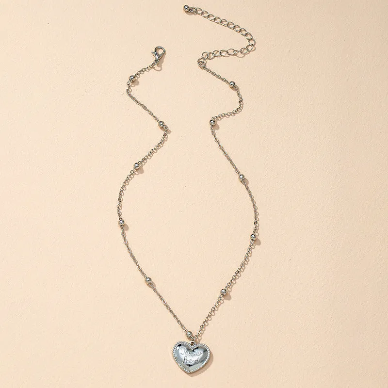 Heart-shaped Peach Necklace - Vienna Verve Collection by Planderful