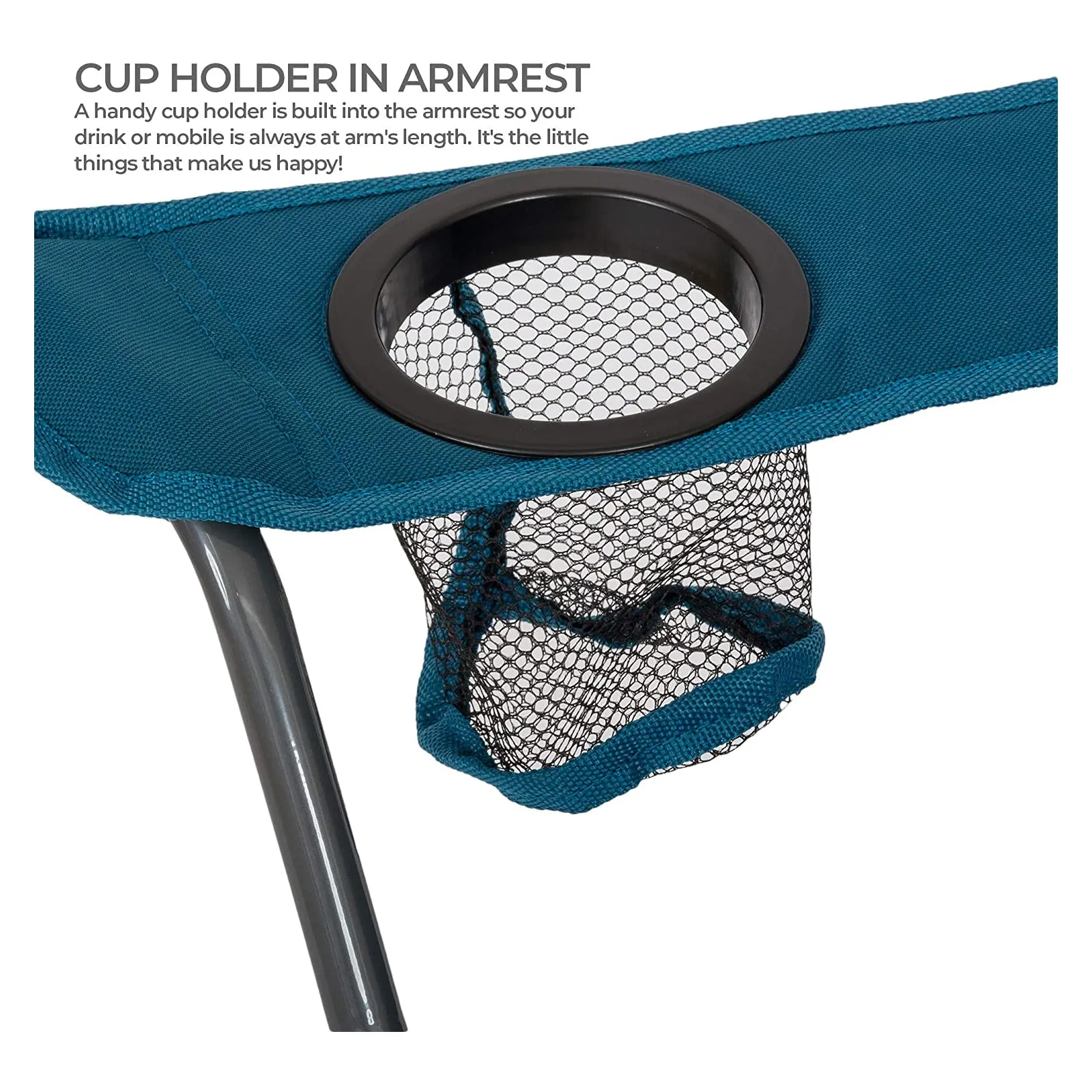 Highlander Edinburgh Marine Blue Folding Camping Chair