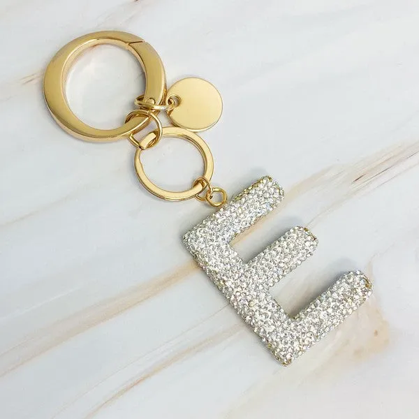It Girl Glam Initial Key Chain - ONLINE ONLY