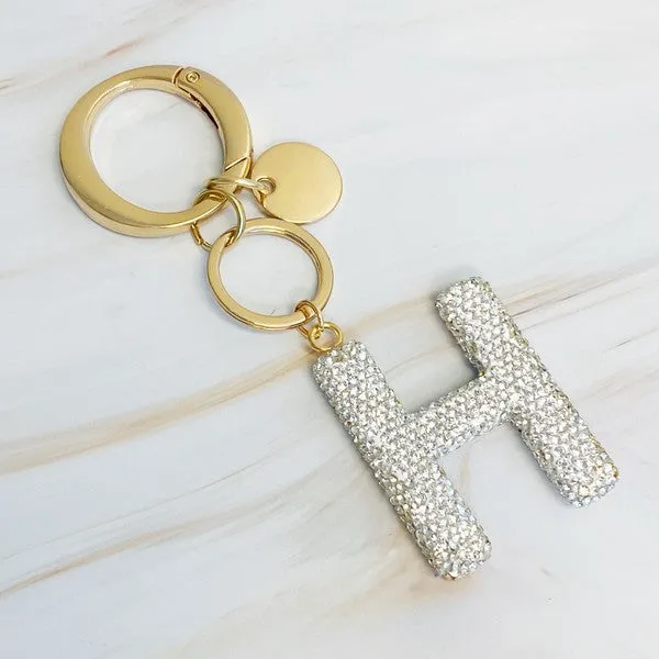 It Girl Glam Initial Key Chain - ONLINE ONLY