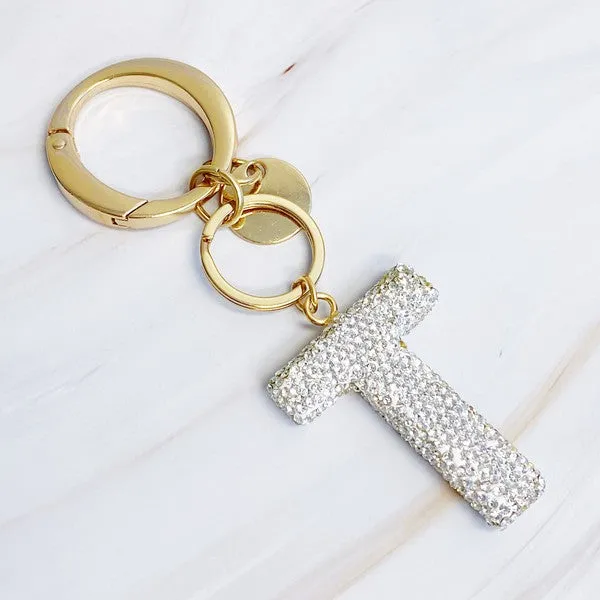 It Girl Glam Initial Key Chain - ONLINE ONLY