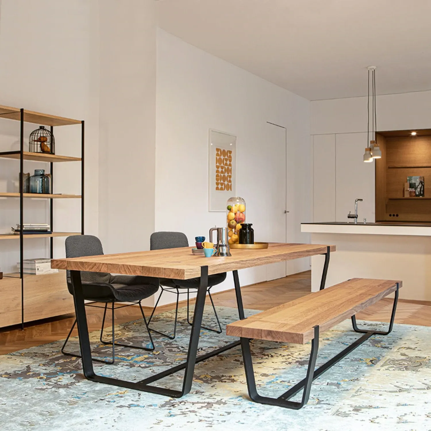 janua | bb 11 clamp table | oiled vintage oak 280x105cm