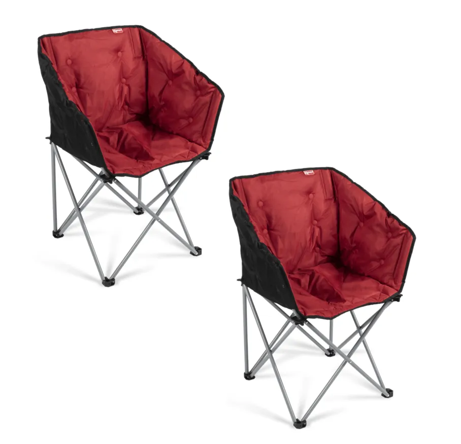 Kampa Tub Folding Camping Chair - Ember Red