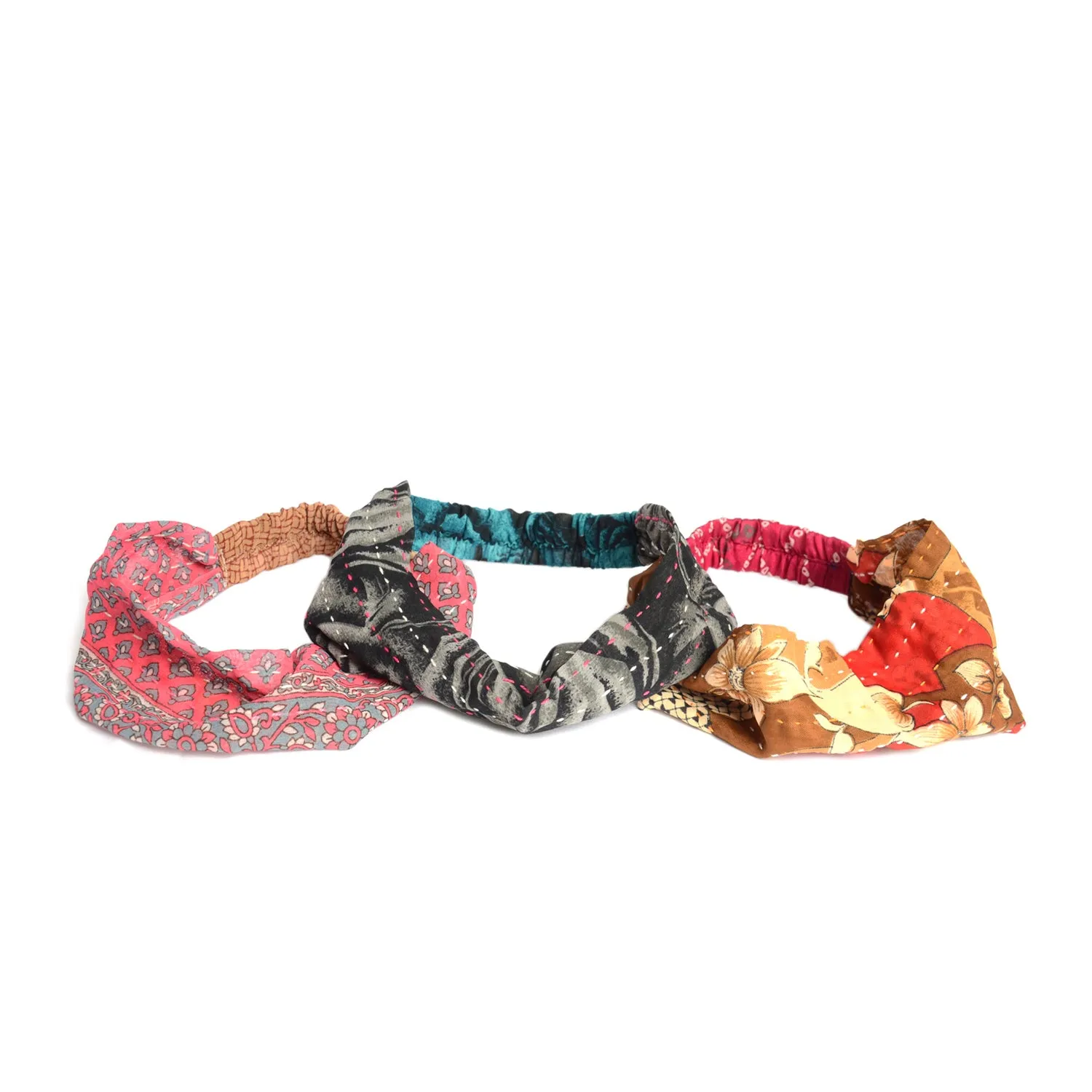 Kantha Sari Headband Assorted